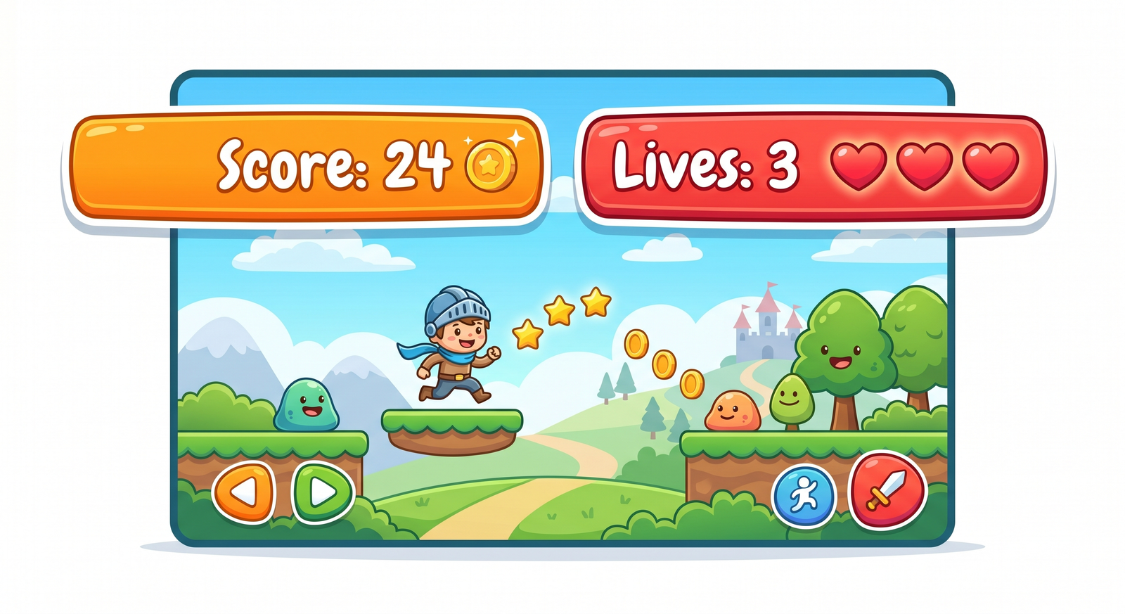 Scratch Stage HUD layout