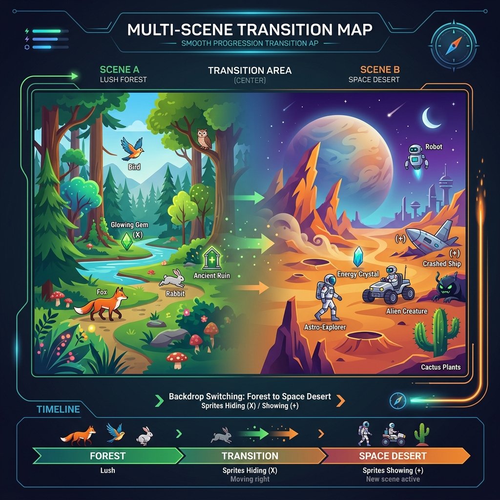 Multi-Scene Backdrop Switch