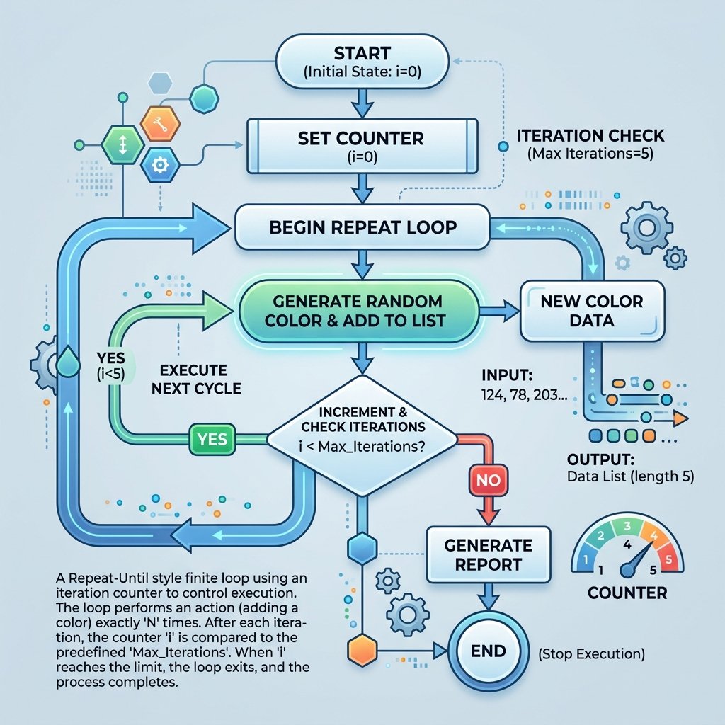 Finite Repeat Loop Flowchart